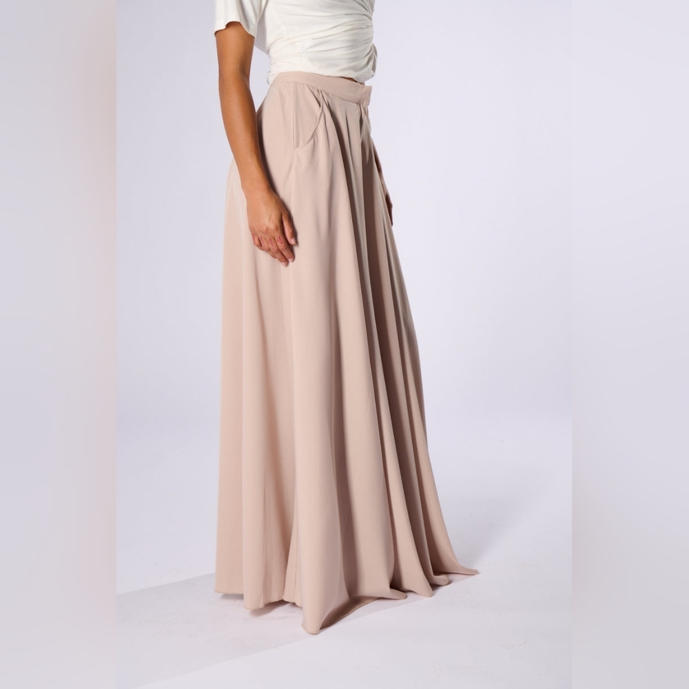 AKIRA With The Waves Ultra Wide Leg Pants SZ LG - Picture 3 of 7